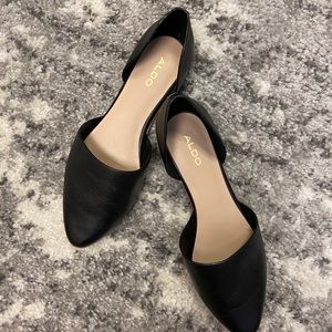 black aldo slip on flats 7